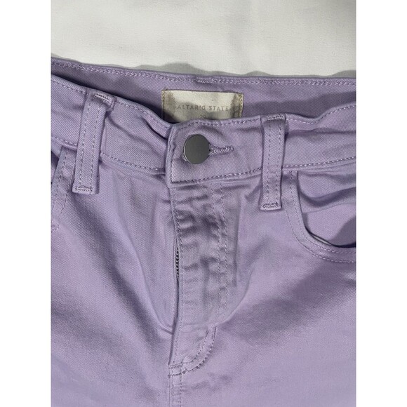 Altar’d State Jeans Wide Leg Lavender / Purple Jeans | Frayed Hem Size 29 - Picture 2 of 10